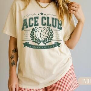 Volleyball Player Retro Game Day Trendy Sports Gift Tee